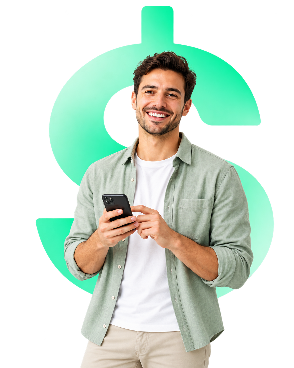 Person exploring financial options